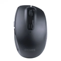 Mouse Sem Fio REC100 Recarregavel Wireless + Bluetooth 1800DPI Silent Click - PMRWMDSCB