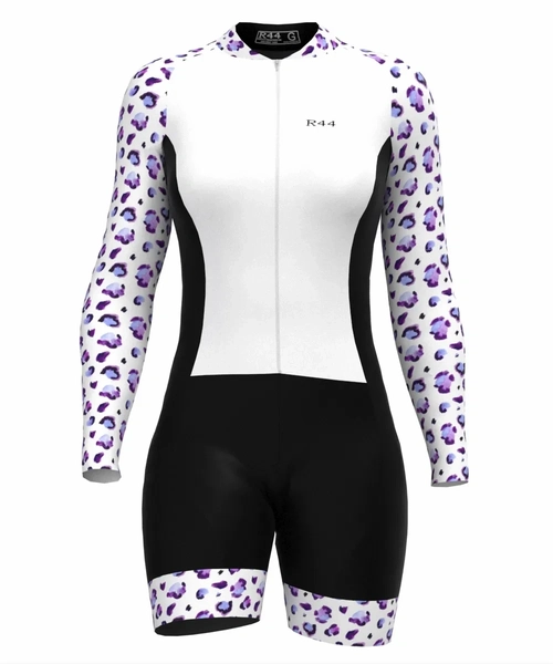 Macaquinho de Ciclismo Feminino Alfazema