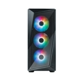 Gabinete Cooler Master Cmp 520 Atx Lateral Em Vidro Temperado 3 Fans Argb Preto    Cp520-kgnn-s00