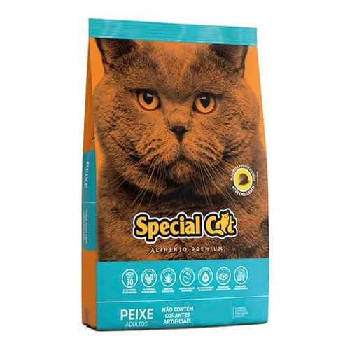 Ração Premium Special Cat para Gatos Adultos Sabor Peixe