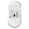 Mouse Gamer Sem Fio Pcyes Basaran Stealth White Ghost 10000 DPI RGB 6 Botões - PMGBRSTWG