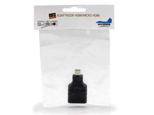 Adaptador Mymax Wmca-f/mic Hdmi Femea P/ Micro Hdmi Macho - Preto