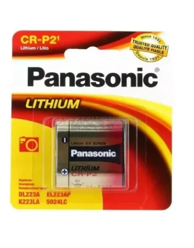 Bateria Lithium CR-P2 - Panasonic 6V. cartela com 1 unidades.