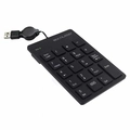 Teclado Numérico Multilaser com Fio Retrátil USB Preto - TC198