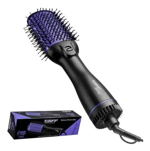 Escova Alisadora Secadora Oval Taiff Easy - Cor Lilás