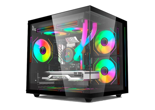 Gabinete Aquarius, MT-G810BK, Sem fonte C3T - MT-G810BK - Sem coolers
