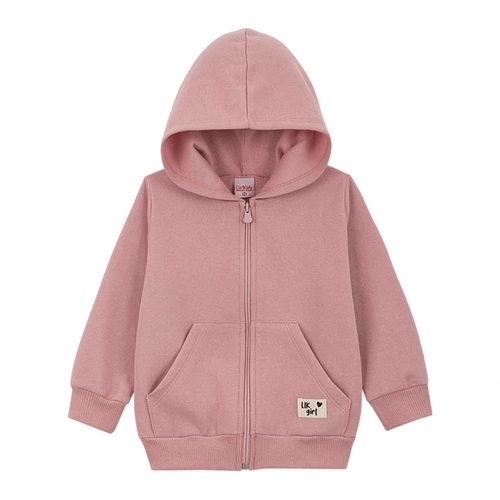 Jaqueta Zíper com Capuz Moletom Lik Kids - Feminina