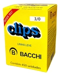 Clips Galvanizado 3/0 Com 450 Unidades Bacchi