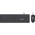Kit Mouse e Teclado Fortrek C13 Office USB ABNT2 Preto