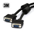 Cabo Vga Info - Vga Macho + Vga Macho - C/ Filtro - Preto - 3m