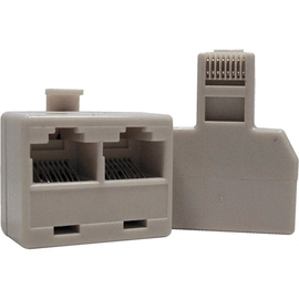 Adaptador Rj 45 - 1 Macho X 2 Femea Ebolt C/10