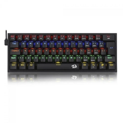 Teclado Mecanico Gamer Redragon Fizz RGB Preto Switch Azul - K617-rgb-b Pt-blue