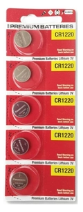 CR1220 Panasonic  - 3V Lithium cartela c/5un.