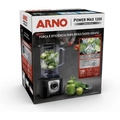 Liquidificador Arno Power Max Ln78 1200w Limpa Fácil Preto 127v