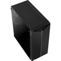 Gabinete Gamer Aerocool Split Preto Rgb Lateral Vidro Split-g-bk-v1