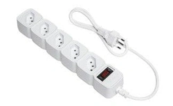 PROTETOR ELETRÔNICO 05 TOMADAS - EPE 205 BRANCO