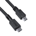 Cabo Usb Tipo c para Mini Usb b 2.0 para Type c Tipo c 1 Metro Preto - Pucmbp-1