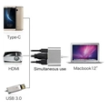 Cabo Adaptador 3 em 1 USB-C 3.1 Type-C Para HDMI 4K - USB 3.0 JC-TYC-HM31