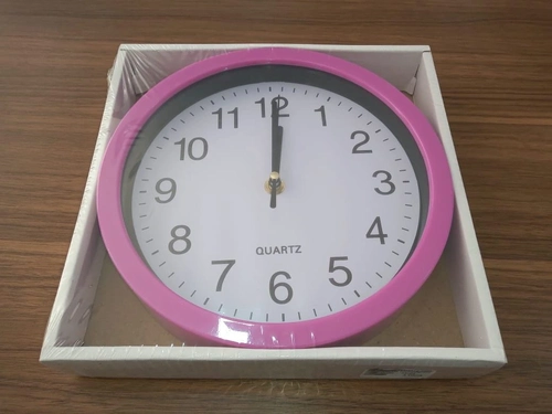 Relógio De Parede Rosa