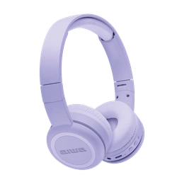 Fone de Ouvido Headphone AIWA, Bluetooth Drive 30mm, Roxo - AWS-HP-03-P