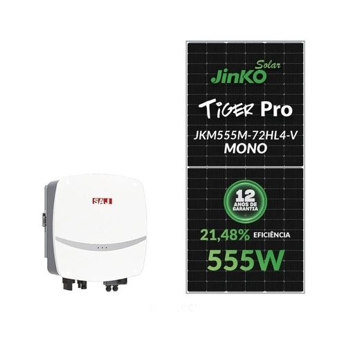 Gerador Solar Saj 2,78 Kwp Mon. 220v Fibromadeira (2k/555w)