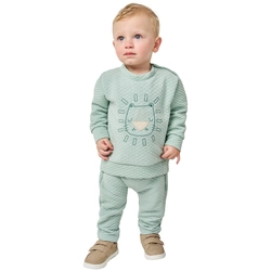 Conjunto Blusa e Calça Jacquard Bordado Leão Perfect Boys - Masculino