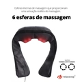 Colete Massageador Shiatsu com Luz e Aquecimento Suave Relaxshop – Alívio de Tensões e Relaxamento Muscular
