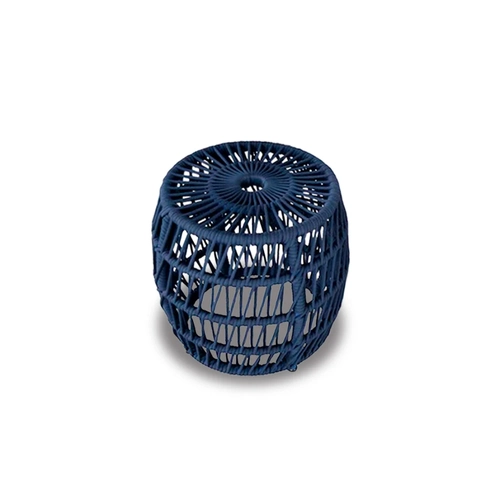 Puff  em Corda Náutica e Alumínio 48cm  Moreia