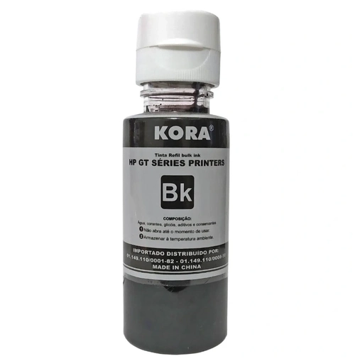 Tinta Refil Bulk Ink HP Gt53 Serie Preta 90 ml - Kora 100752