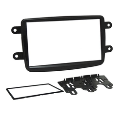 Moldura Fiamon 2 Din Duster/ Sandero/ Logan/ Kwid/ Captur Black Piano