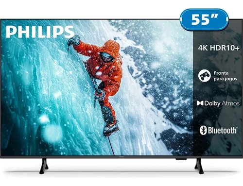Tv Philips 55" Smart 4k Uhd Titan Os 55pug730078