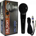 Microfone Dinâmico Cardióide Leson Preto - MC200