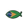 Patch Bandeira Peixe (Bordado)