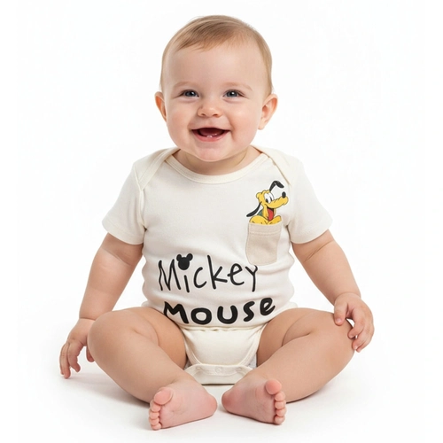 Body Manga Curta Bolsinho Pluto Masculino - Bygus