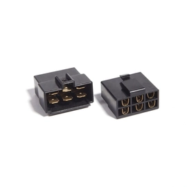 Kit Conector 6 Vias Technoise Com Trava - Preto