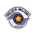 Brasão Símbolo da Polícia Militar PMSP - Colorido (Emborrachado)