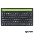 Teclado Sem Fio Bluetooth 3.0 Dynamic Smart Abnt Com Suporte para Tablet Ou Celular - Preto - Dt200