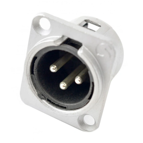 Plug Xlr Santo Angelo Canon Painel Macho Niquel