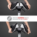Cadeira Mocho Ergonômico Exclusiva 360° Graus Com Apoio e Suporte Preta
