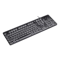 Teclado Usb Multimidia Slim Chocolate Teclas Redondas Led Branco 1.8m - Tc200