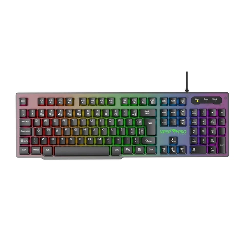 Teclado Gamer Viper Pro Naja Semi-mecânico Rgb