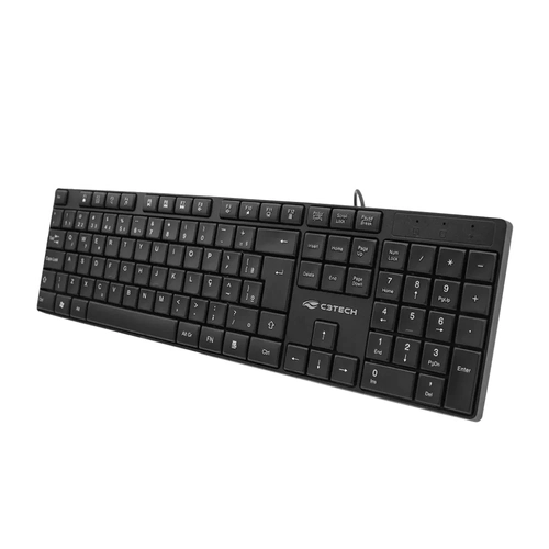 Teclado C3tech Kb-m11bk Usb Multimídia Preto