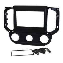 Moldura Fiamon 2 Din Gm S10 2016/ 2018 Preta Ar Analógico