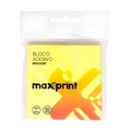 Bloco Adesivo 76x76mm Amarelo Maxprint