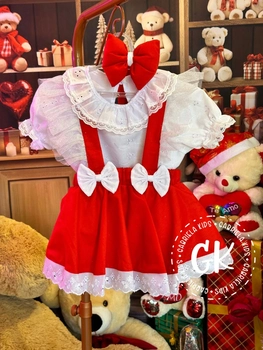 Romper com laço natalino