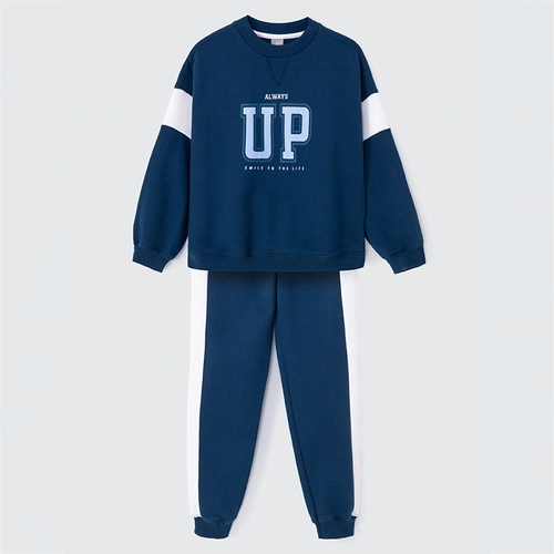 Conjunto de Blusão com Calça Always UP Azul Hering - Feminino