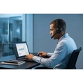 Headset Office Com Microfone Fortrek Hbs102 Usb Preto