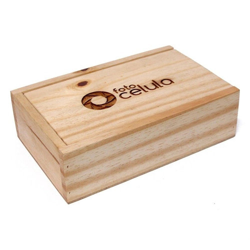 CAIXA PARA PENDRIVE E FOTOS 10X15 (Tecido ou Couro)