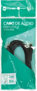 Cabo Óptico de Áudio Toslink 3 Metros Atc-3
