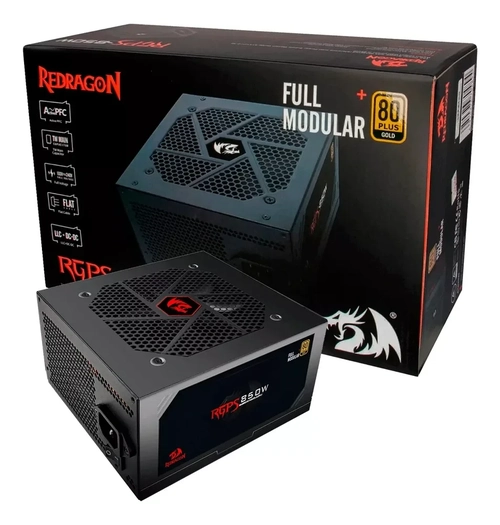 Fonte 850W Redragon Gamer80 Plus Full Modular - GC-PS010